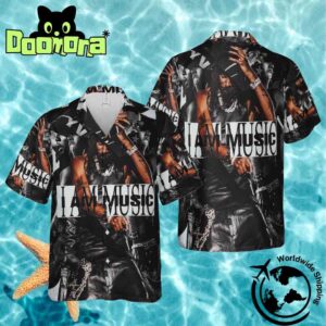Playboi Carti I AM MUSIC Vintage Design Black And White Color 2025 Hawaiian Shirt