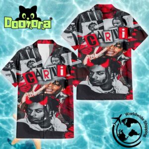 Playboi Carti Satan Black And Red Color Vintage Design 2025 Hawaiian Shirt