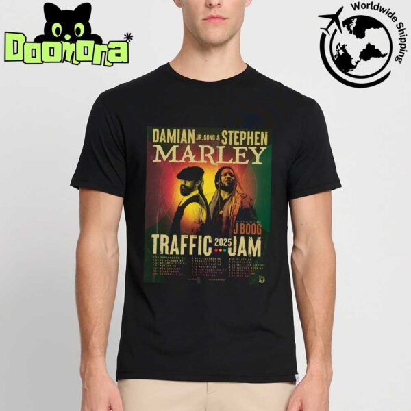 Damian Marley And Stephen Marley Traffic Jam 2025 Tour Dates Fan Gifts Classic T-Shirt