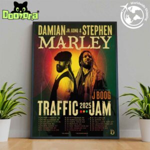 Damian Marley And Stephen Marley Traffic Jam 2025 Tour Dates Fan Gifts Home Decor Poster Canvas