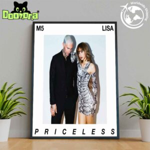Maroon 5 ft LISA Priceless New Song Artwork Fan Gifts Home Decor Poster Canvas