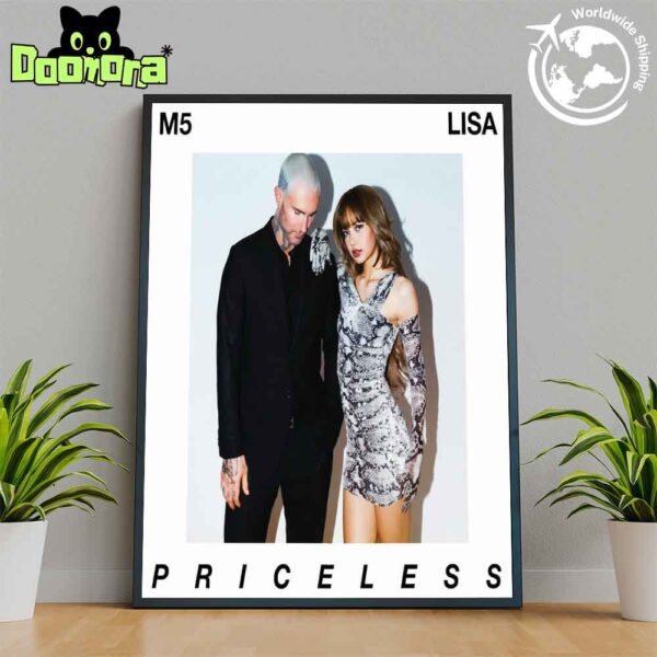 Maroon 5 ft LISA Priceless New Song Artwork Fan Gifts Home Decor Poster Canvas