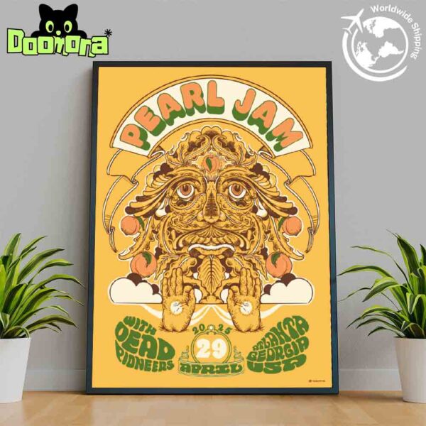 Pearl Jam Atlanta Georgia Night 1 At USA State Farm Arena On April 29 2025 Dark Matter World Tour Fan Gifts Home Decor Poster Canvas