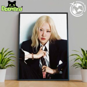 ROSÉ On W Magazine China 2025 Art Cover 3 Fan Gifts Home Decor Poster Canvas