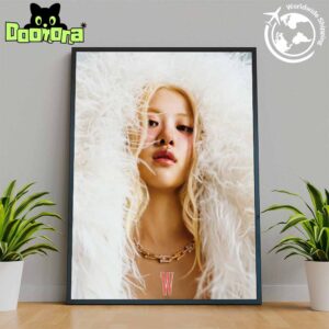 ROSÉ On W Magazine China 2025 Art Cover 4 Fan Gifts Home Decor Poster Canvas