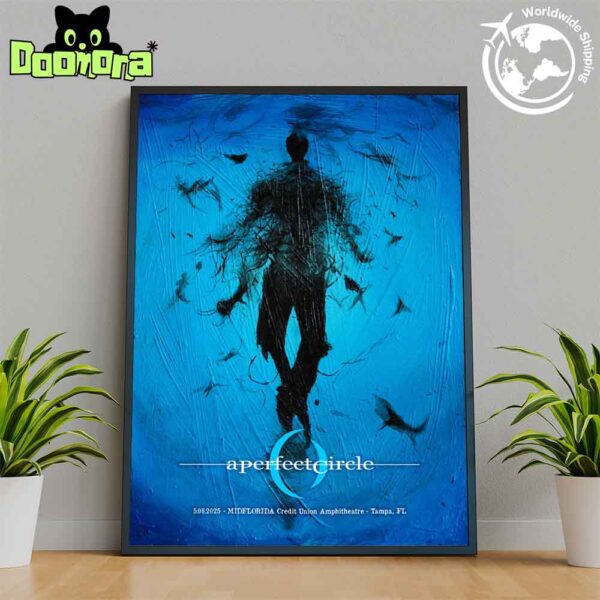 A Perfect Circle Sessanta V 2.0 Tour At The MIDFLORIDA Credit Union Amphitheatre In Tampa On May 08 2025 Fan Gifts Home Decor Poster Canvas