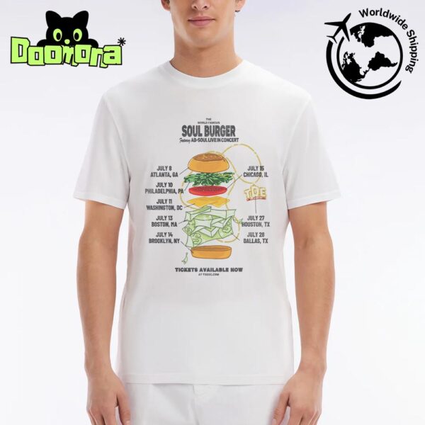 Ab-Soul The World Famous Soul Burger Tour 2025 Fan Gifts Classic T-Shirt
