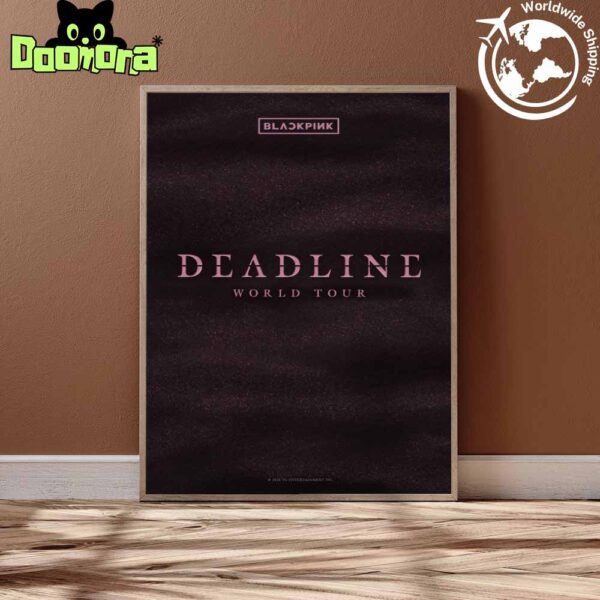 BLACKPINK Deadline World Tour Art Cover Fan Gifts Home Decor Poster Canvas