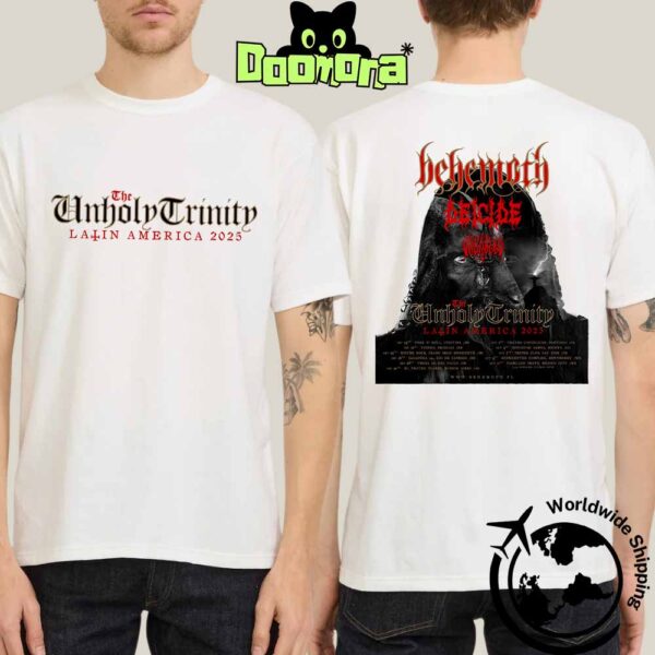 Behemoth The Unholy Trinity Tour Latin America 2025 Dates Fan Gifts Two Sides Classic T-Shirt