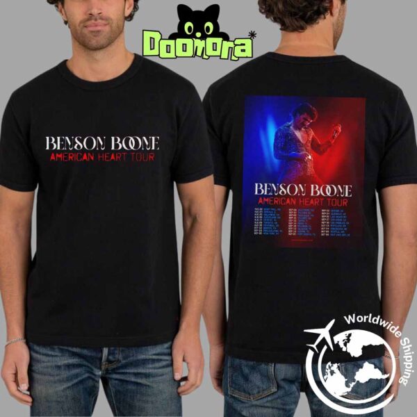 Benson Boone American Heart Tour Dates 2025 Fan Gifts Two Sides Classic T-Shirt