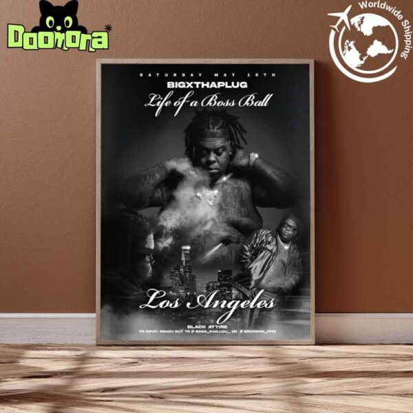 BigXthaPlug Life Of A Boss In Las Vegas On May 10 2025 Fan Gifts Home Decor Poster Canvas