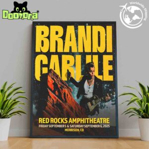 Brandi Carlile Live At Red Rocks Amphitheatre On September 05 And 06 2025 Artwork Fan Gifts Home Decor Poster Canvas