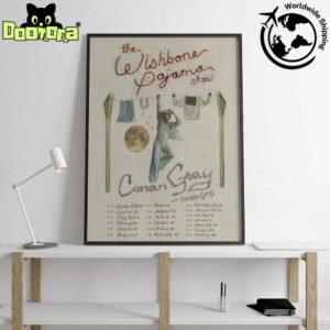 Conan Gray The Wishbone Pajama Show Dates 2025 Fan Gifts Home Decor Poster Canvas