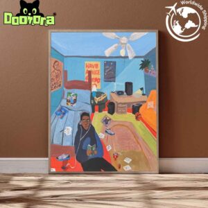 D2x Boy In The Blue Hoodie New EP Art Cover Fan Gifts Home Decor Poster Canvas
