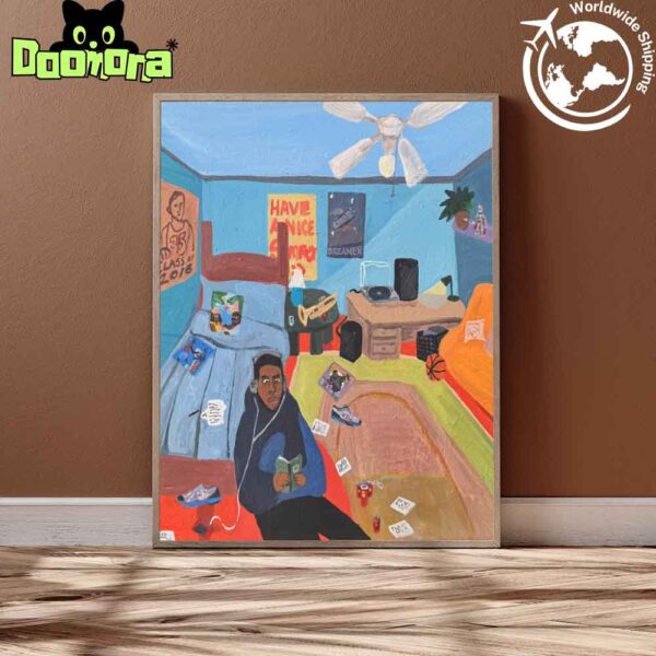 D2x Boy In The Blue Hoodie New EP Art Cover Fan Gifts Home Decor Poster Canvas
