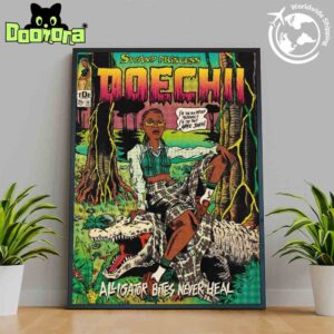 Doechii Alligator Bites Never Heal Vintage Design Fan Gifts Home Decor Poster Canvas