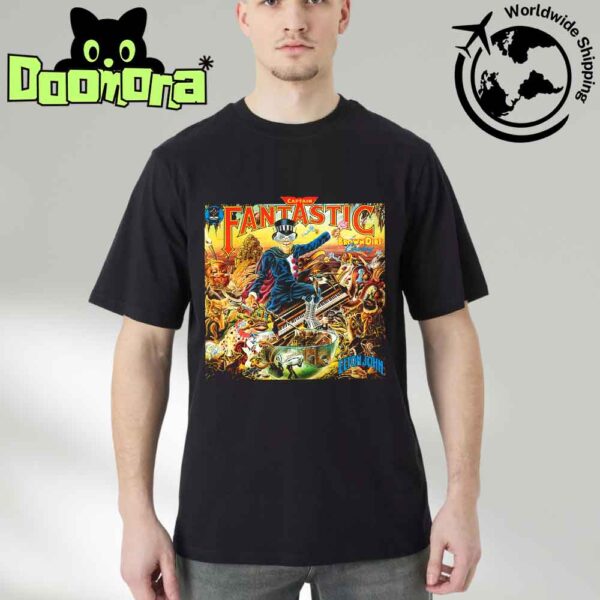 Elton John Captain Fantastic And The Brown Dirt Cowboy 50th Anniversary Classic T-Shirt