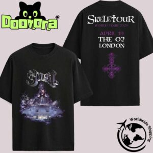 GHOST Skeletour World Tour 2025 At The O2 In London On 19 April 2025 Artwork Two Sides Fan Gifts Classic T-Shirt