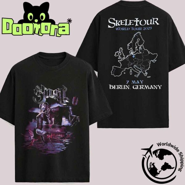 GHOST Skeletour World Tour 2025 At The Uber Arena In Berlin Germany On May 7 2025 Artwork Two Sides Fan Gifts Classic T-Shirt