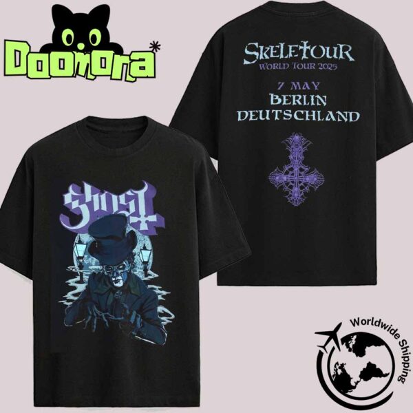GHOST Skeletour World Tour 2025 At The Uber Arena In Berlin Germany On May 7 2025 Artwork Two Sides Ver 2 Fan Gifts Classic T-Shirt