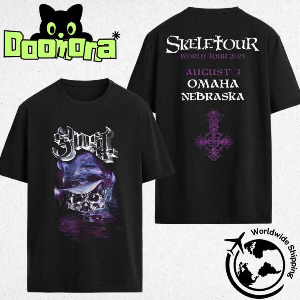 GHOST Skeletour World Tour 2025 In Omaha Nebraska On August 03 2025 Fan Gifts Classic T-Shirt