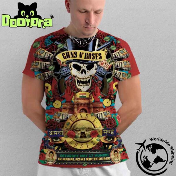 Guns N Roses 2025 World Tour At Mahalaxmi Racecourse Mumbai On May 17 2025 Artwork Fan Gifts Classic T-Shirt
