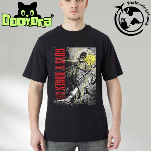Guns N Roses 2025 World Tour At Mohammed Abdu Arena In Riyadh On 23 May 2025 Artwork Fan Gifts Classic T-Shirt