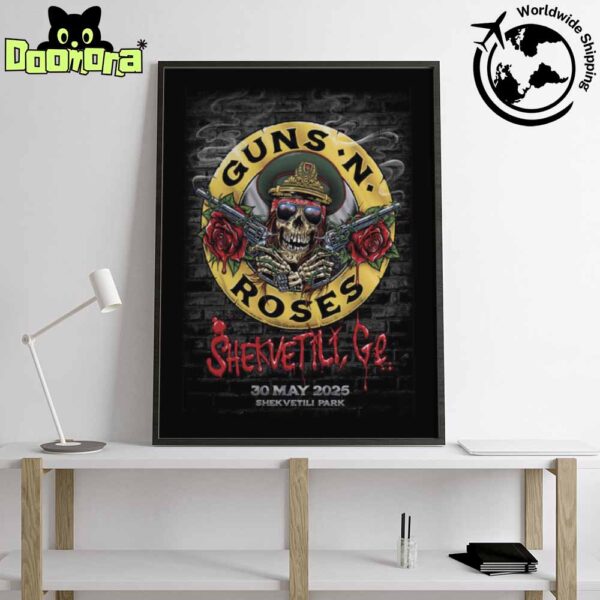Guns N Roses 2025 World Tour in Shekvetili Georgia At Shekvetili Park On 30 May 2025 Fan Gifts Home Decor Poster Canvas