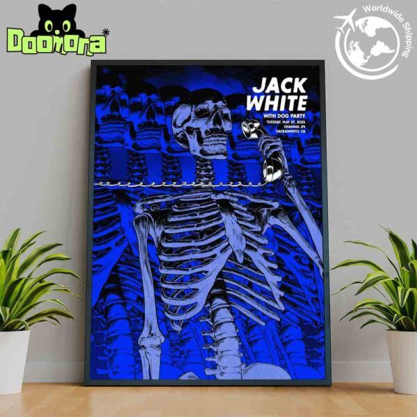 JACK WHITE No Name Tour 2025 At The Channel 24 In Sacramento CA On May 27 2025 Fan Gifts Home Decor Poster Canvas