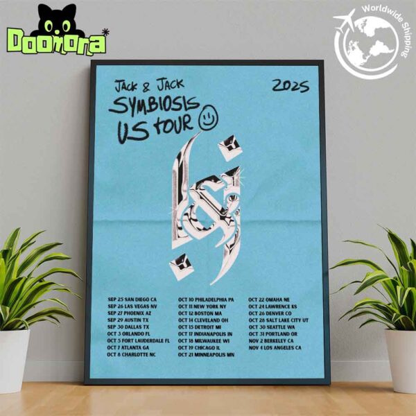 Jack And Jack SYMBIOSIS US Tour 2025 Fan Gifts Home Decor Poster Canvas