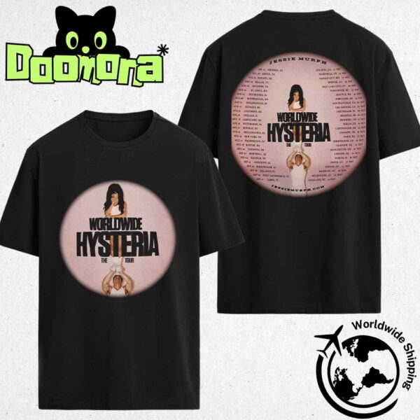 Jessie Murph Worldwide Hysteria Tour Dates 2025 Fan Gifts Two Sides Classic T-Shirt