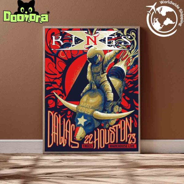 King’s X Concert At In Dallas And Houston On May 22 And 23 2025 Artwork Fan Gifts Home Decor Poster Canvas