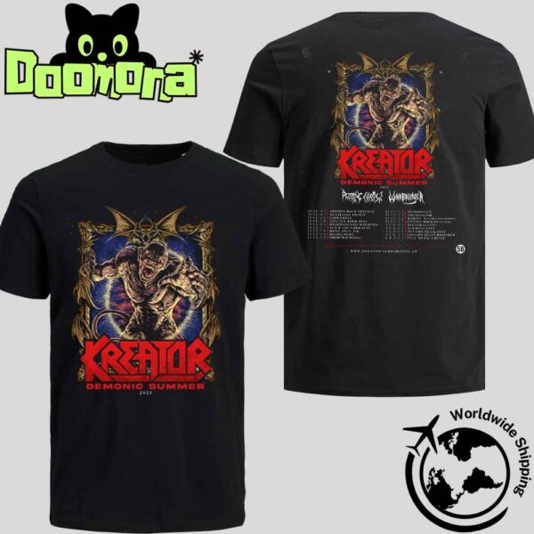 Kreator Demonic Summer Tour 2025 Fan Gifts Two Sides Classic T-Shirt