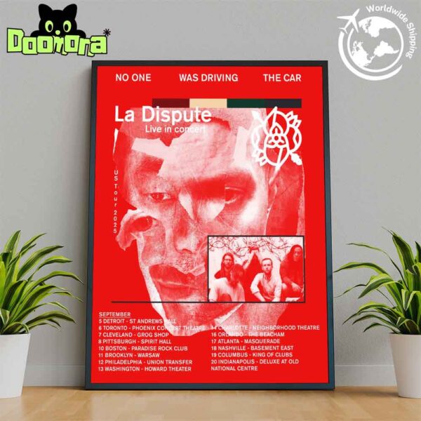 La Dispute US Tour Dates 2025 Fan Gifts Home Decor Poster Canvas