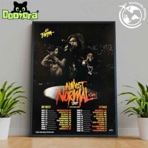 Lil Poppa Almost Normal Again Tour Dates 2025 Fan Gifts Home Decor Poster Canvas
