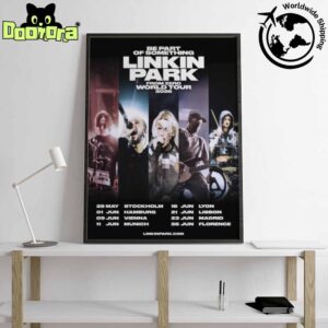 Linkin Park From Zero World Tour Dates 2026 Fan Gifts Home Decor Poster Canvas