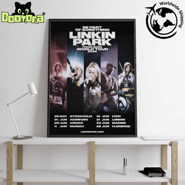 Linkin Park From Zero World Tour Dates 2026 Fan Gifts Home Decor Poster Canvas