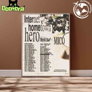 MICO Internet Hometown Hero World Tour Dates 2025 Fan Gifts Home Decor Poster Canvas
