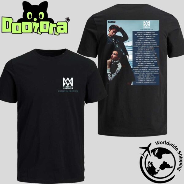 Marcus And Martinus European Tour Dates 2026 Fan Gifts Two Sides Classic T-Shirt
