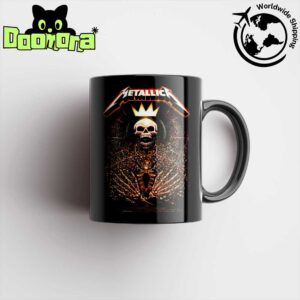 Metallica M72 Charlotte 2025 Poster For Charlotte North Carolina At Bank Of America Stadium On May 31 2025 King Of Skeleton Artwork Ceramic Mug