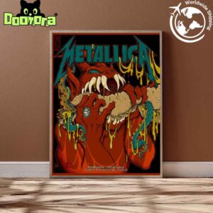 Metallica M72 Philly 2025 Night 1 In Philadelphia Pennsylvania At Lincoln Financial Field On May 23 2025 Artwork Fan Gifts Home Decor Poster Canvas