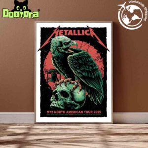 Metallica M72 Philly 2025 Poster In Philadelphia Pennsylvania At United States Lincoln Financial Field On May 23 And 25 2025 Eagle On Skull Artwork Home Decor Poster Canvas