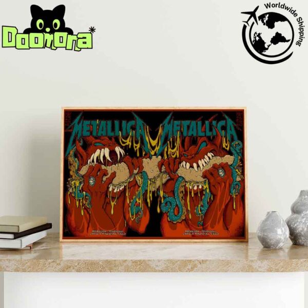 Metallica M72 Philly 2025 Two Nights In Philadelphia Pennsylvania At Lincoln Financial Field On May 23 And 25 2025 Artwork Fan Gifts Home Decor Poster Canvas