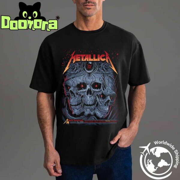 Metallica M72 Sonic Temple 2025 Poster In Columbus Ohio At Historic Crew Stadium May 9 And 11 2025 Artwork Classic T-Shirt