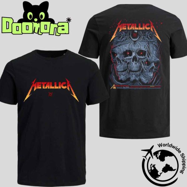 Metallica M72 Sonic Temple 2025 Poster In Columbus Ohio At Historic Crew Stadium May 9 And 11 2025 Artwork Ver 2 Fan Gifts Two Sides Classic T-Shirt