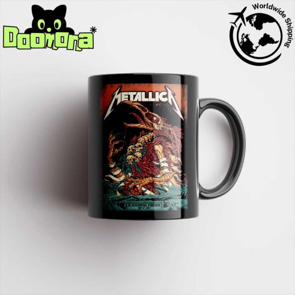 Metallica M72 Virginia Tech World Tour At Lane Stadium In Blacksburg On May 7 2025 Artwork Fan Gifts Ceramic Mug