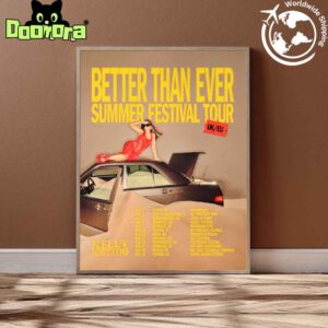 Nelly Furtado Summer Festival Tour Dates 2025 UK And EU Fan Gifts Home Decor Poster Canvas