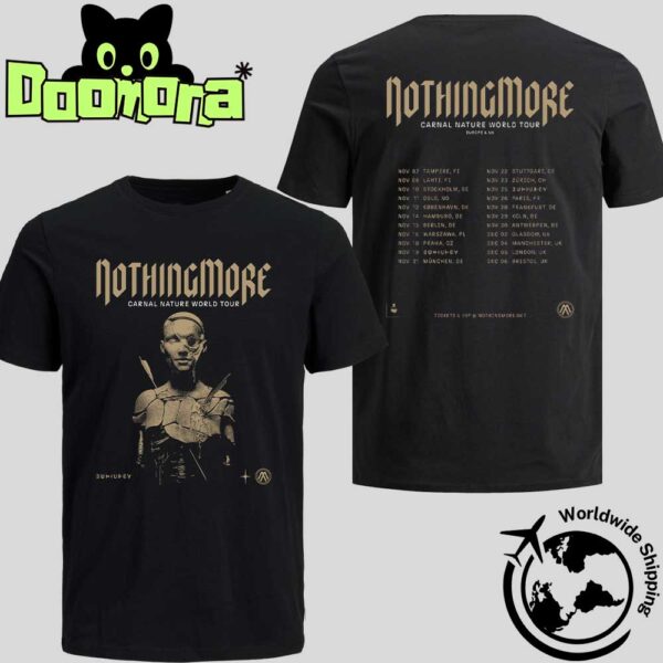 Nothing More Carnal Nature World Tour Europe And UK 2025 Fan Gifts Classic T-Shirt