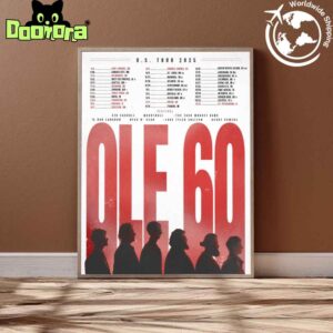 Ole 60 US Tour Dates 2025 Fan Gifts Home Decor Poster Canvas