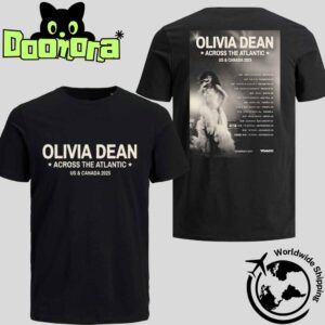 Olivia Dean Across The Atlantic Tour In US And Canada 2025 Fan Gifts Two Sides Classic T-Shirt